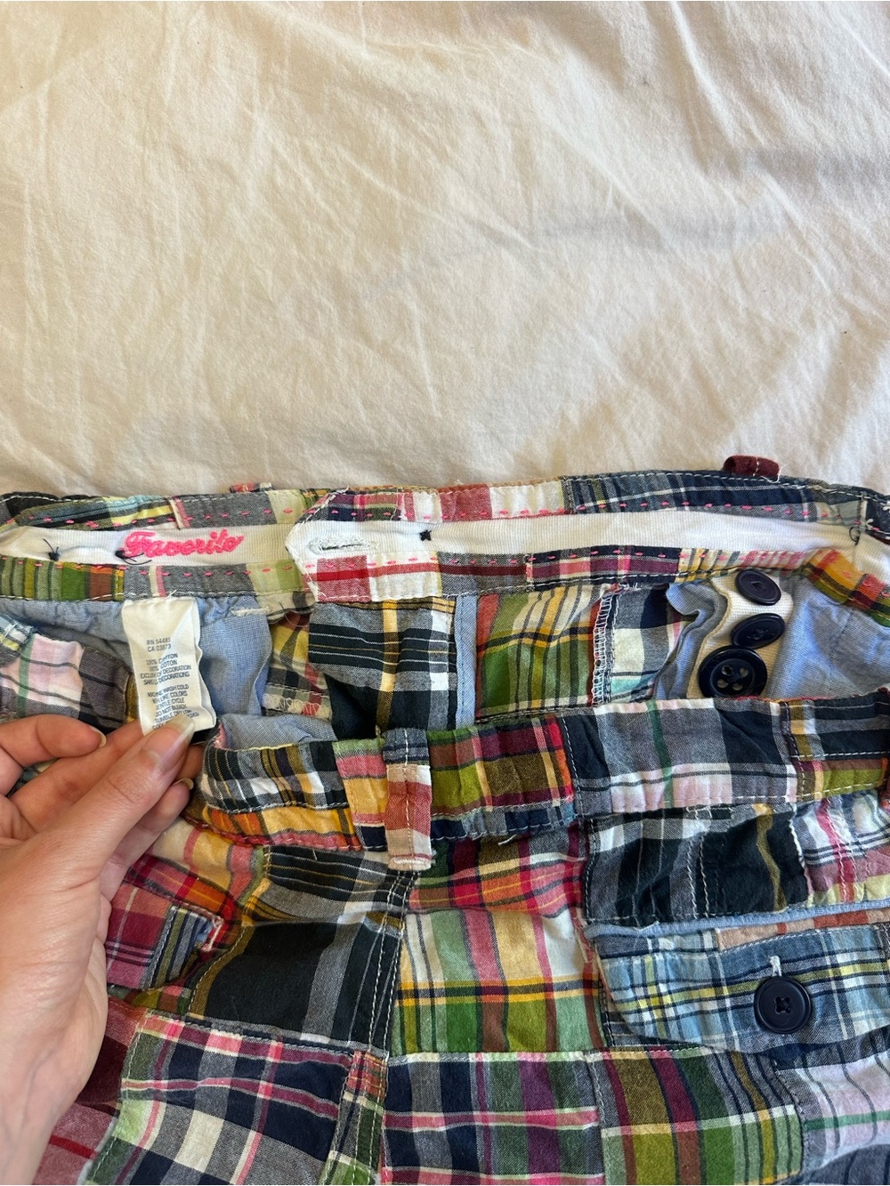 Iconic Vintage Plaid Mini Shorts - Picture 4 of 7